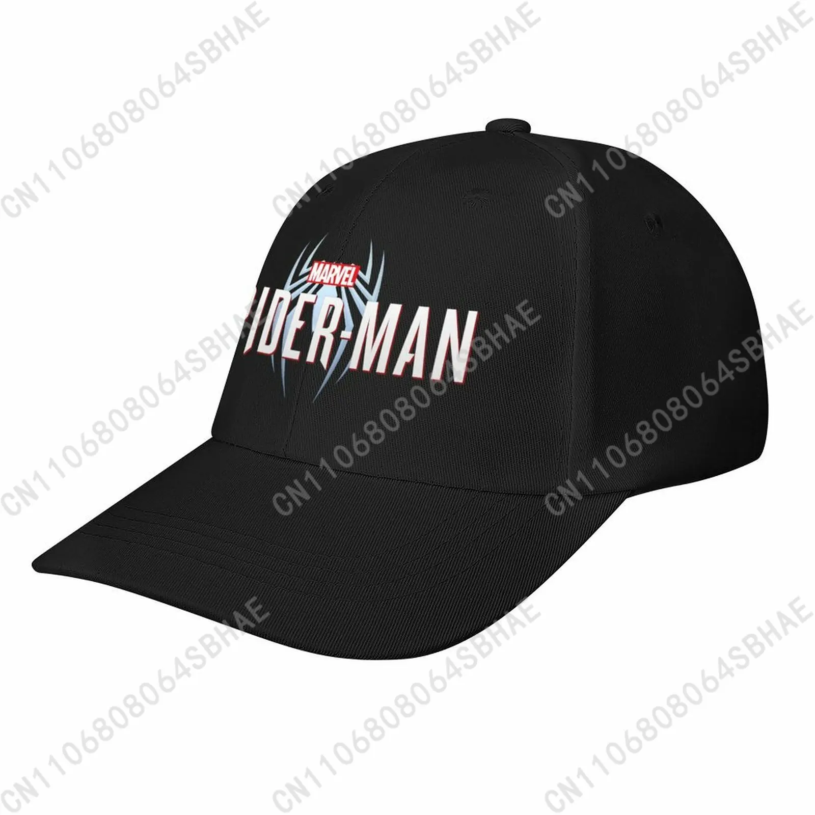 

Marvel Spider Man Baseball Cap Men Women Curved Brim Washed Rubber Print Adjustable Daily Wear Cap Custom Casual Gift Cosplay