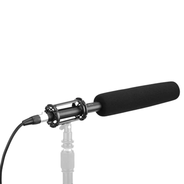 Professional Shotgun Microphone BY-BM6060L 3-Pin XLR Condenser for Indie Films/TV program/Nature Shows