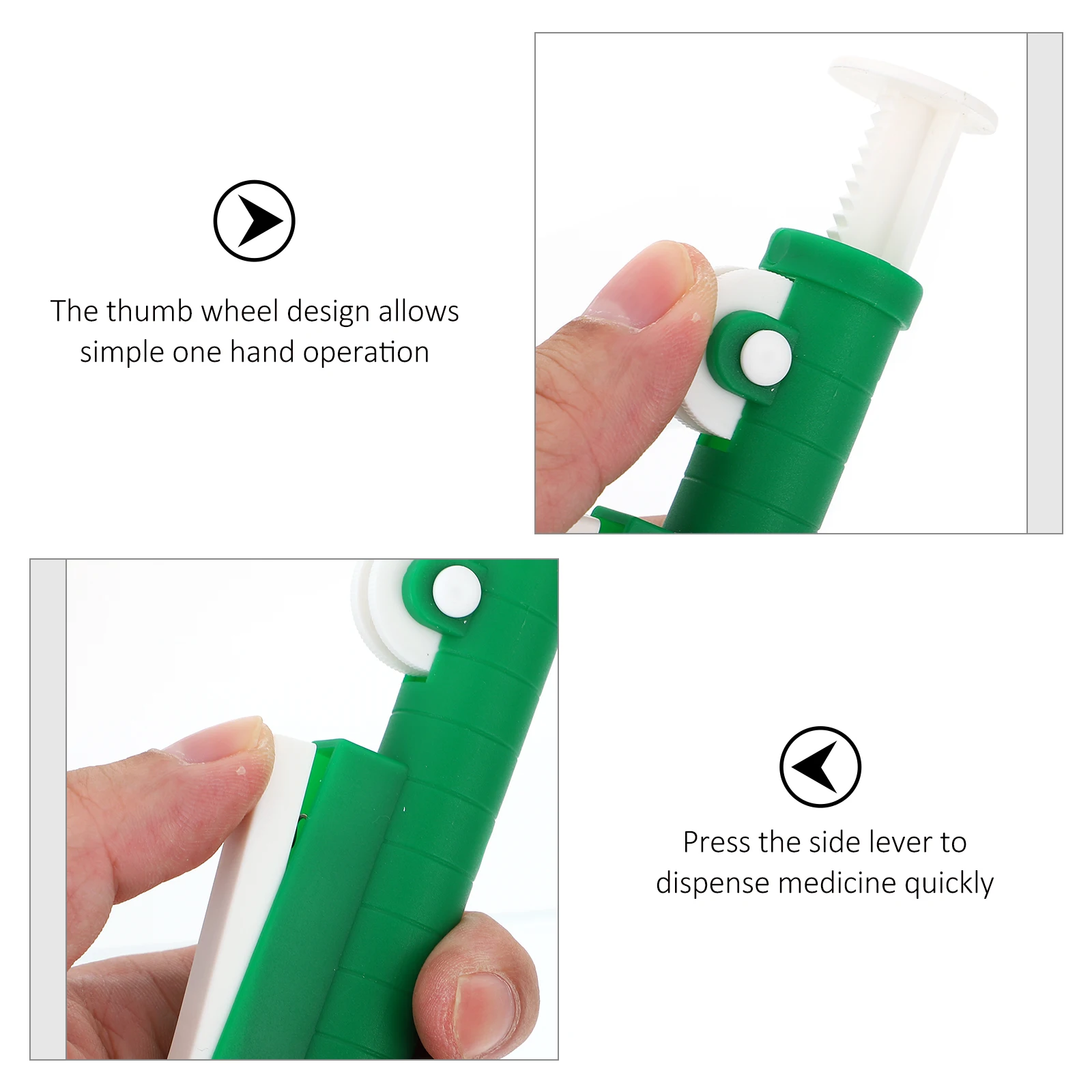 

Thumbwheel Pipette Pump Lab Liquid Pipettor Scientific Tool Automatic Dispensing Precision Filling Plastic