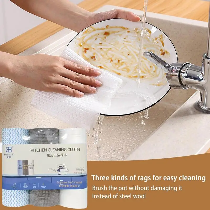 Cleaning Cloths For Housekeeping Non-woven Dish Cloths Reusable Super Absorbent Rags Quick Drying Non-woven Kitchen Rags