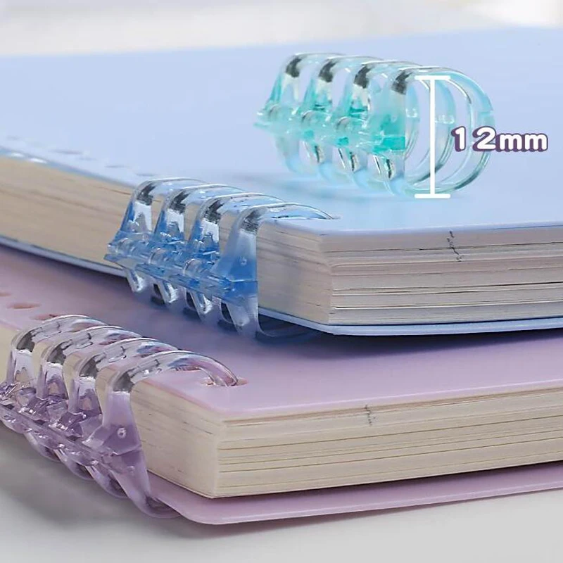 Mini Lose blatt Binder Clips 4 Ringe DIY Bindemittel für Notebook Album Journal Planer Spiral ring Kalender Kreis Bindung Lieferungen