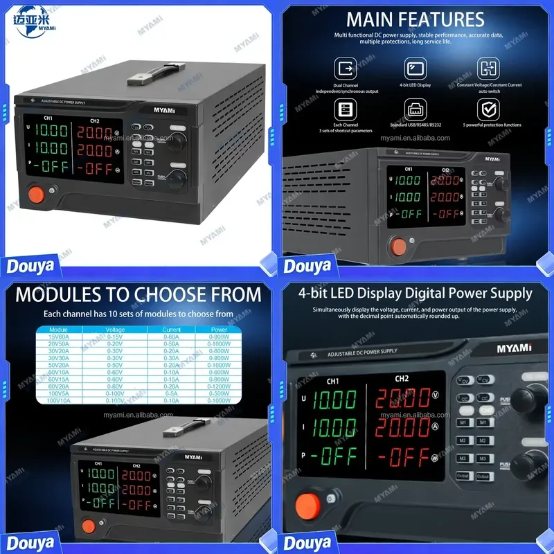 Zasilacz laboratoryjny MYAMi 1 – Programmable Dc Power Supply 60V 10A recenzja i cena