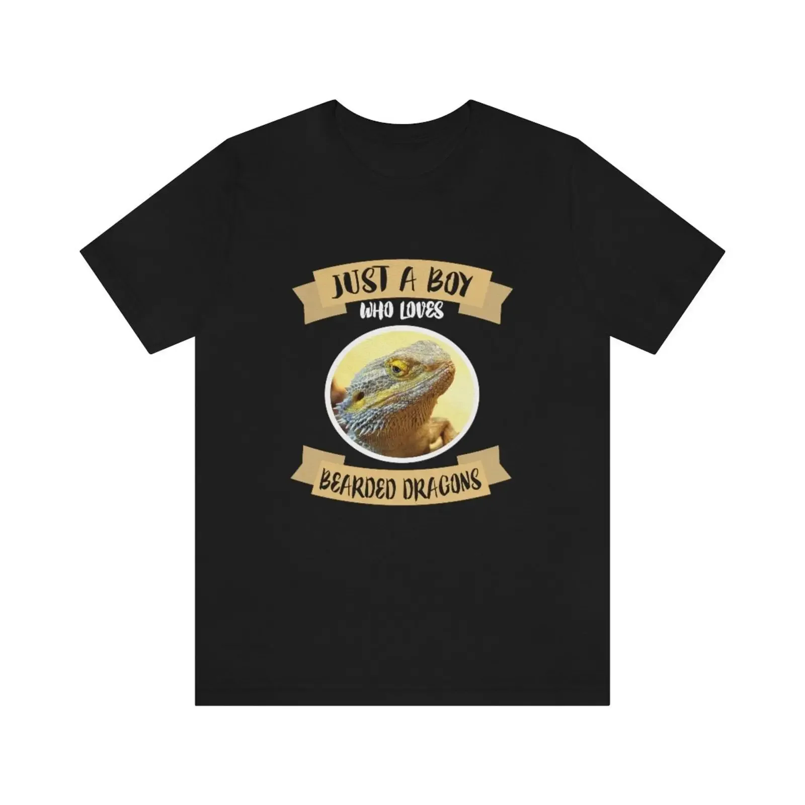 Just A Boy Who Loves Bearded Dragons T shirt Funny Reptile Lizard for Dragon Lover Casual Adults Kids vintage Washed homme