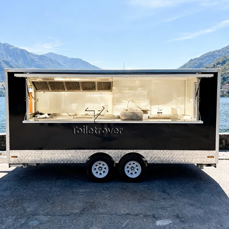 Commercial Full Kitchen Food Truck Street Concession Food Trailer Fast Food Hot Dog Mobile Food Truck Trailer for Sale