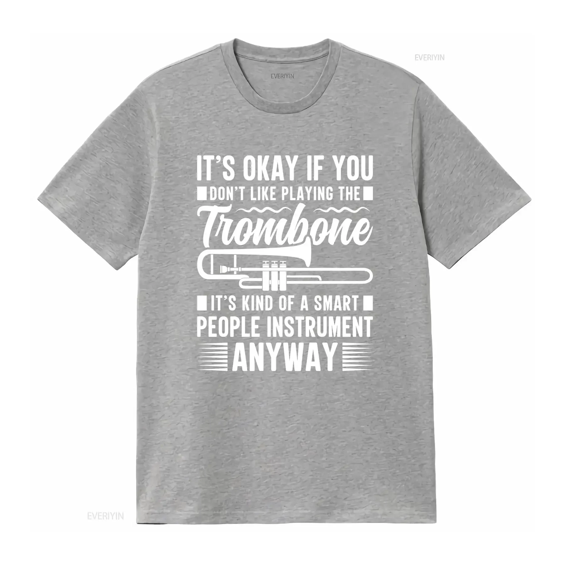 لا تحب لعب الترومبون تي شيرت لاعب مروحة المدرب الفرقة خمر غسلها أوم تنفس قليلا