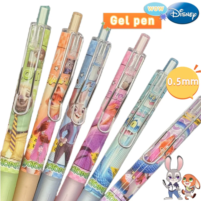Disney Zootopia Judy Nick Anime Cartoon-Muster einziehbarer Gelstift, süßes Studenten-Briefpapier im Mädchen-Herz-Stil, Preise, Großhandel