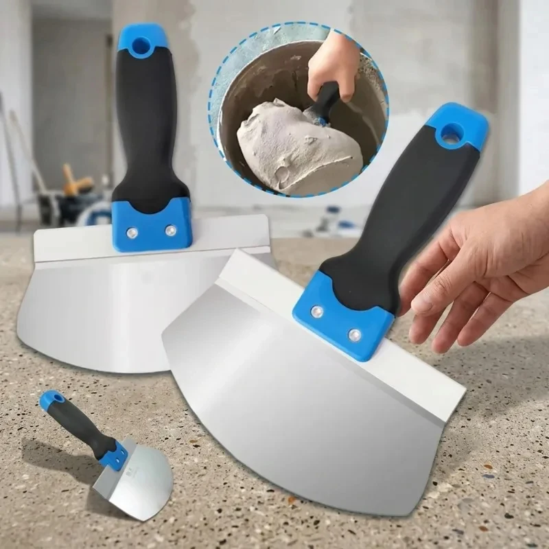 Stainless Steel Putty Knife Scraper Paint Filling Spatula Painters Tool Paint Feed Filling Scraper Spackle Knife For Plaster