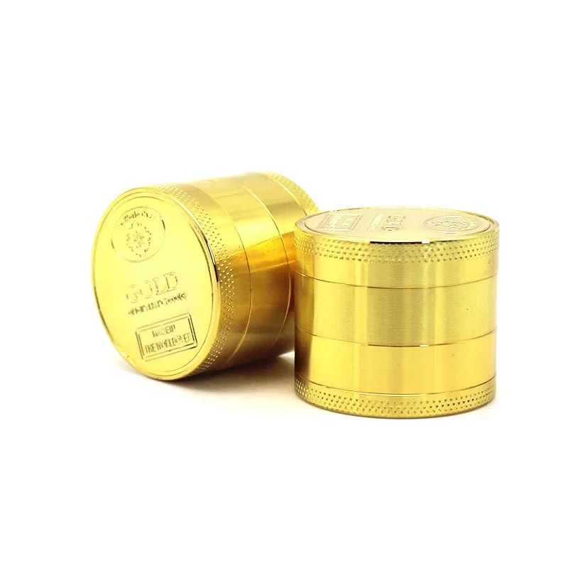 4 Layer 40mm Zinc Alloy Herbal Herb Mills Grinder for Smoking Manual Metal Herbal Crusher Tobacco Cutting Smoke Accessories