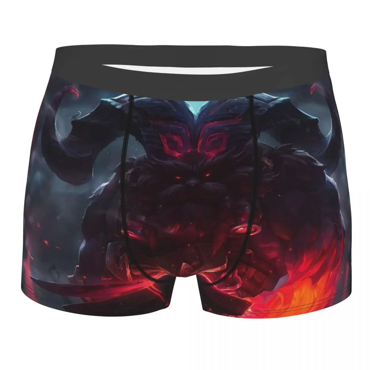 Ornn League Of Legends LOL Underpants Breathbale Panties Male Underwear Print Shorts Boxer Briefs