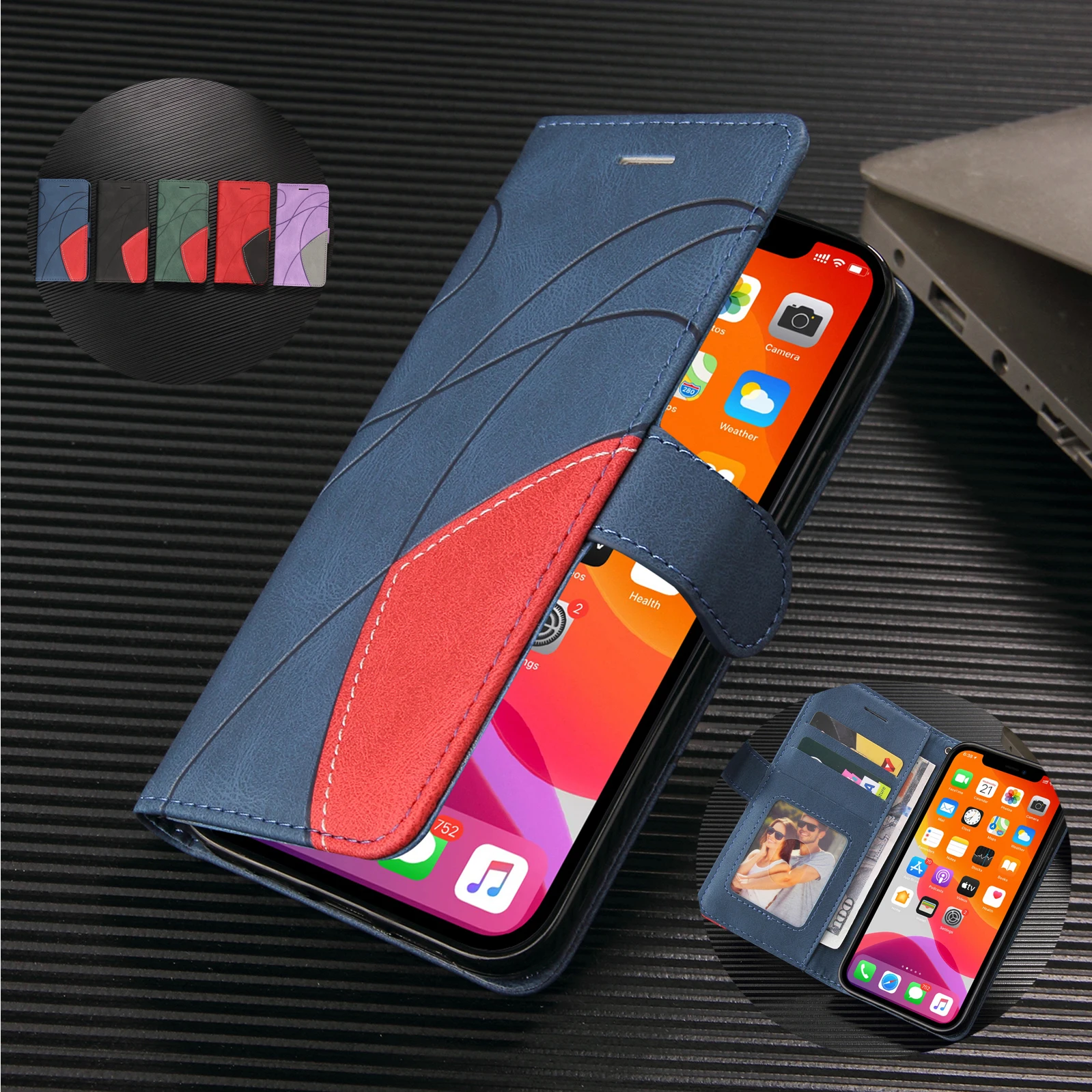 Business Leather Case for VIVO Y29S Y19S Y18 Y28 Y38 Y200ei Y17S Y78 Plus Y27 Y16 Y22S Y21S Y20S Y04 Y03 Y15S Y15A 4G 5G Cover
