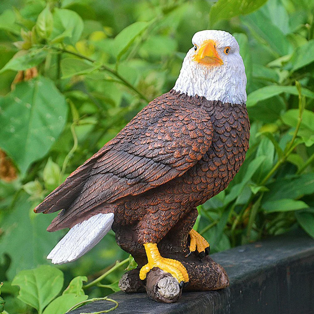 

Resin Eagle Statue Decor for Desktop Office Garden Yard Indoor Outdoor Home Decoration Animal Sculpture Resin Craft Ornament