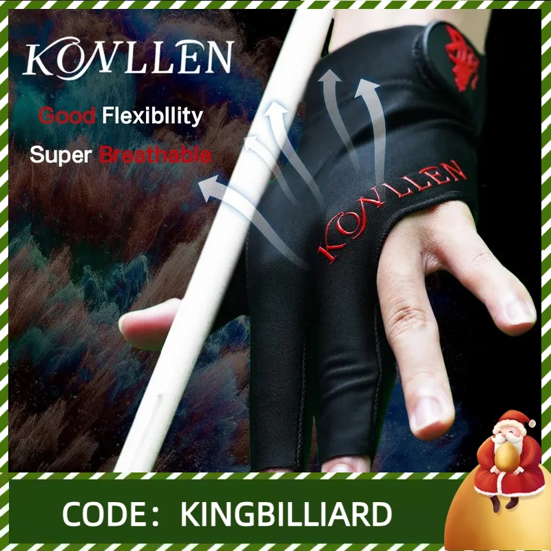 

KONLLEN new Pool Glove Fingerless Gloves Left Hand Gloves Snooker Gloves Pool Cue/Carom Gloves Durable Billiards Accessories