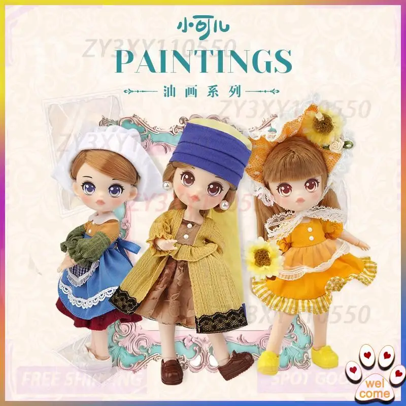 

New Arrival 12 Points 21 Joints Bjd Doll Toy Figure Collectible Blind Box Painted Oil Series Changeable Costume Holiday Gift