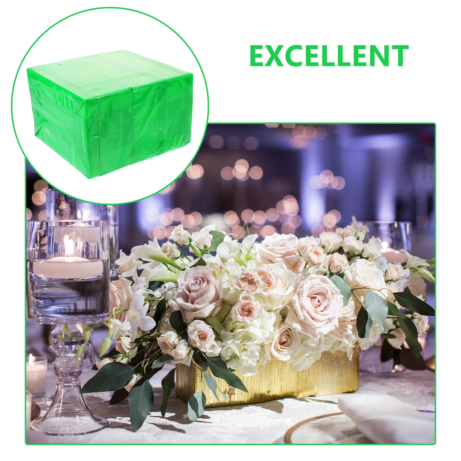

Simulated Green Flower Clay Board Wedding Arrangement Sponge DIY Foam Blocks Flower Arrangement Foam Floral Supplies