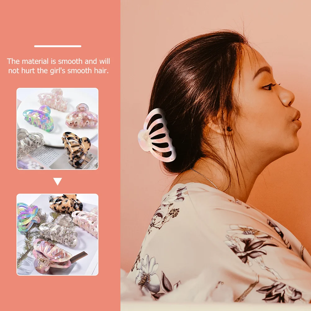 

Bohemian Hair Claw Clip Acetate Women Hair Accessories Stylish Non Slip Comfortable Wear Perfect Birthday Gift Various