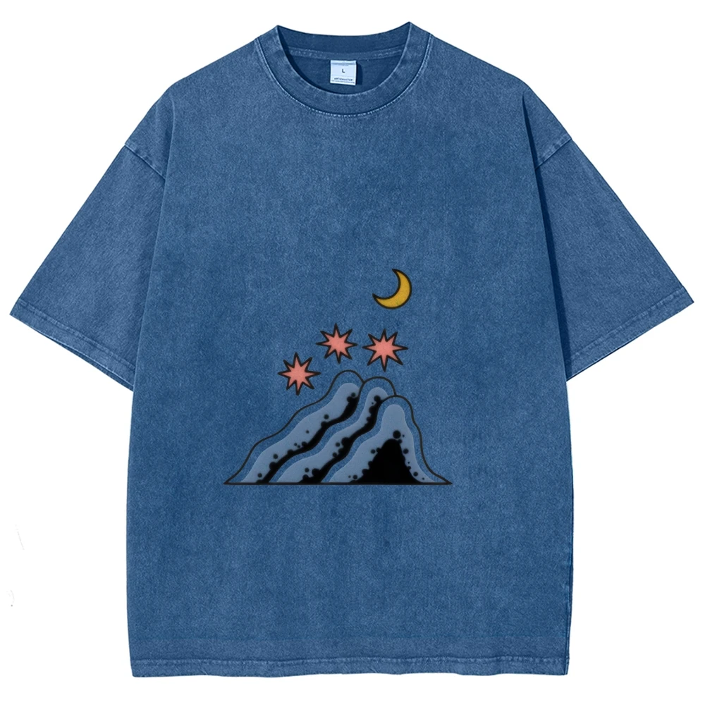 

Everyday Washed Cotton Tee Women Customscool Unisex Fit Retro Y2K Graphic Gym to Coffee Run Soft Top