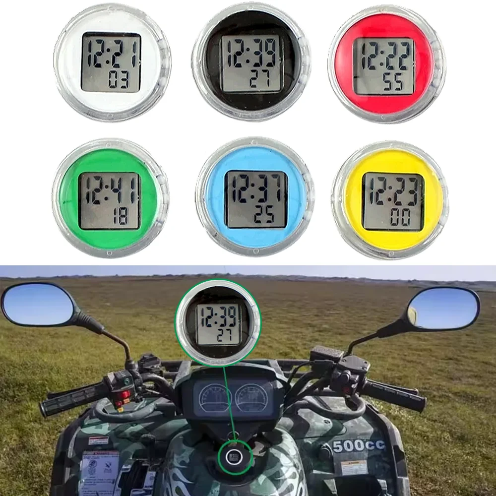 

Waterproof Mini Car Digital Clock Motorcycle Electronic Clock Stopwatch Adhesive Watch Mini Time Display with Seconds Car Timer