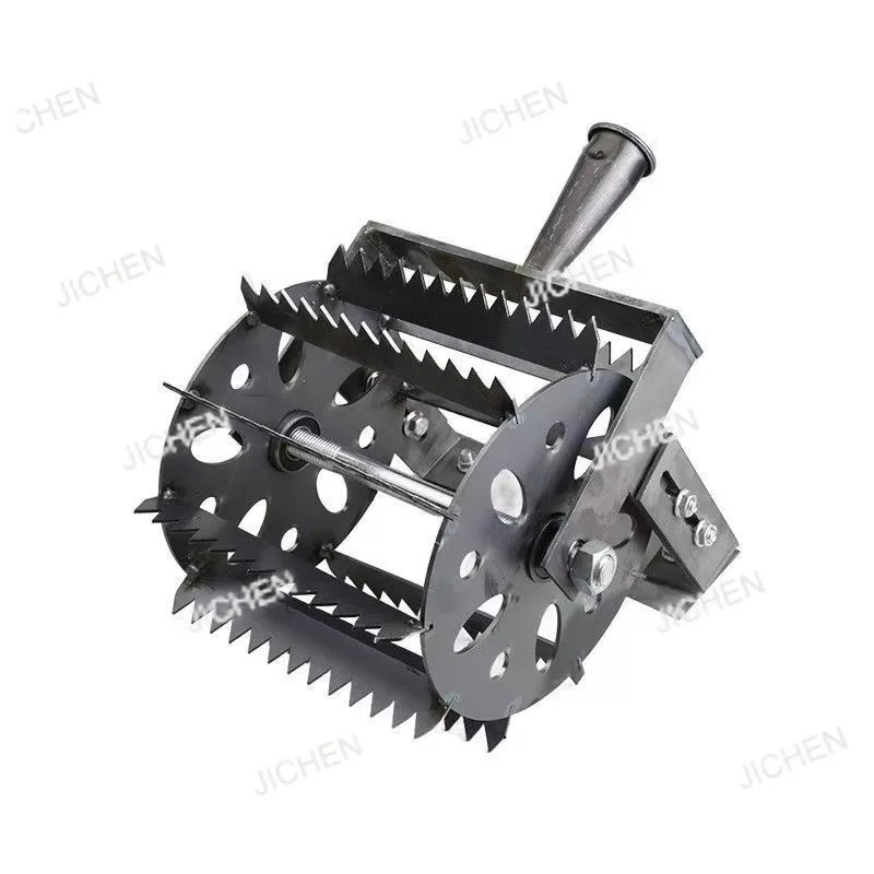 قطعة أثرية جديدة للمجرفة ذات العجلات ترقية زراعية، إزالة الأعشاب الضارة المدفوعة، فولاذ المنغنيز المخفف، مجرفة مسننة مبخرة، سميكة