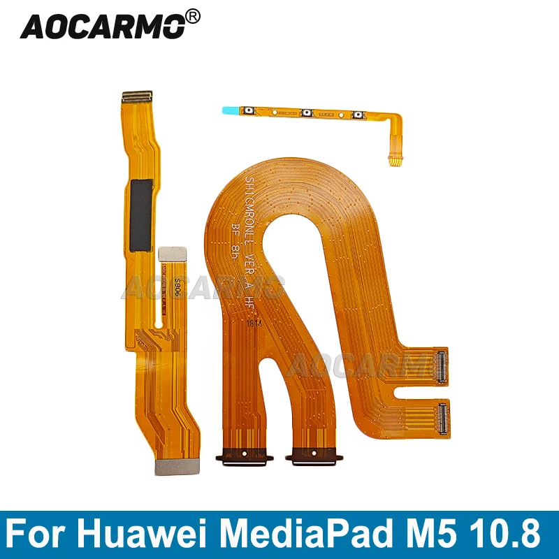 Aocarmo Power Flex + LCD Screen Connetion MainBoard Flex Cable For Huawei MediaPad M5 Lite 8.0