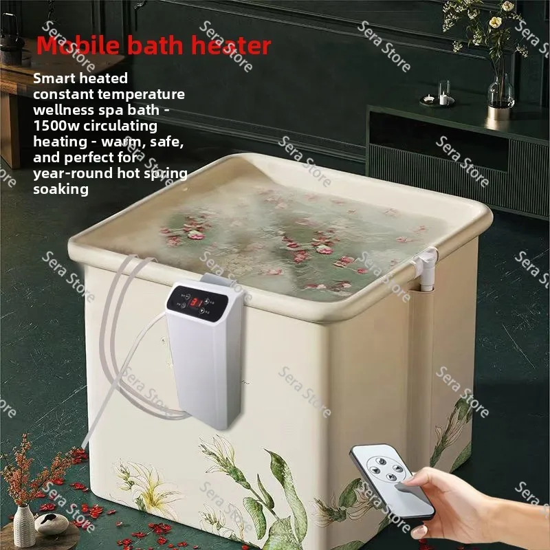 1500-watt Automatic Constant Temperature Bath Bucket Heater Folding Bath Bucket Bathtub Hot Bath Foot Insulation