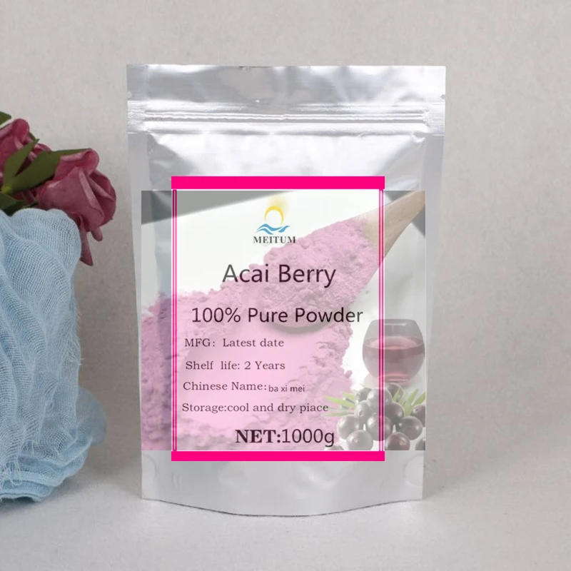 Embalaje sellado profesional de fábrica No 997 polvo de baya de Acai para reparación de la piel jabón de belleza Festival Facial belleza polvo brillante