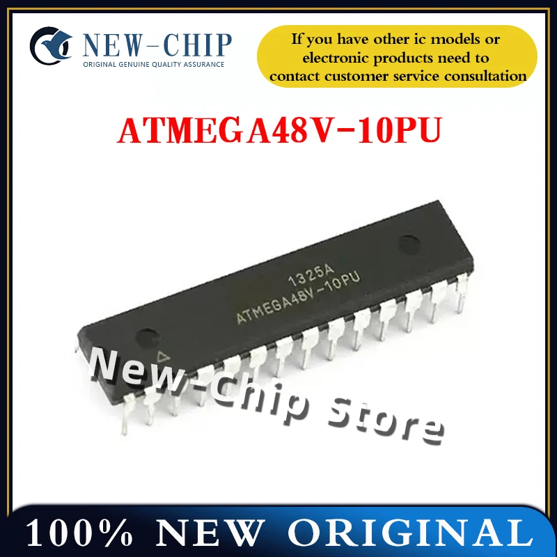 

5PCS-100PCS/LOT ATMEGA48V-10PU DIP-28 AVR MCU chip New Original ATMEGA48V-