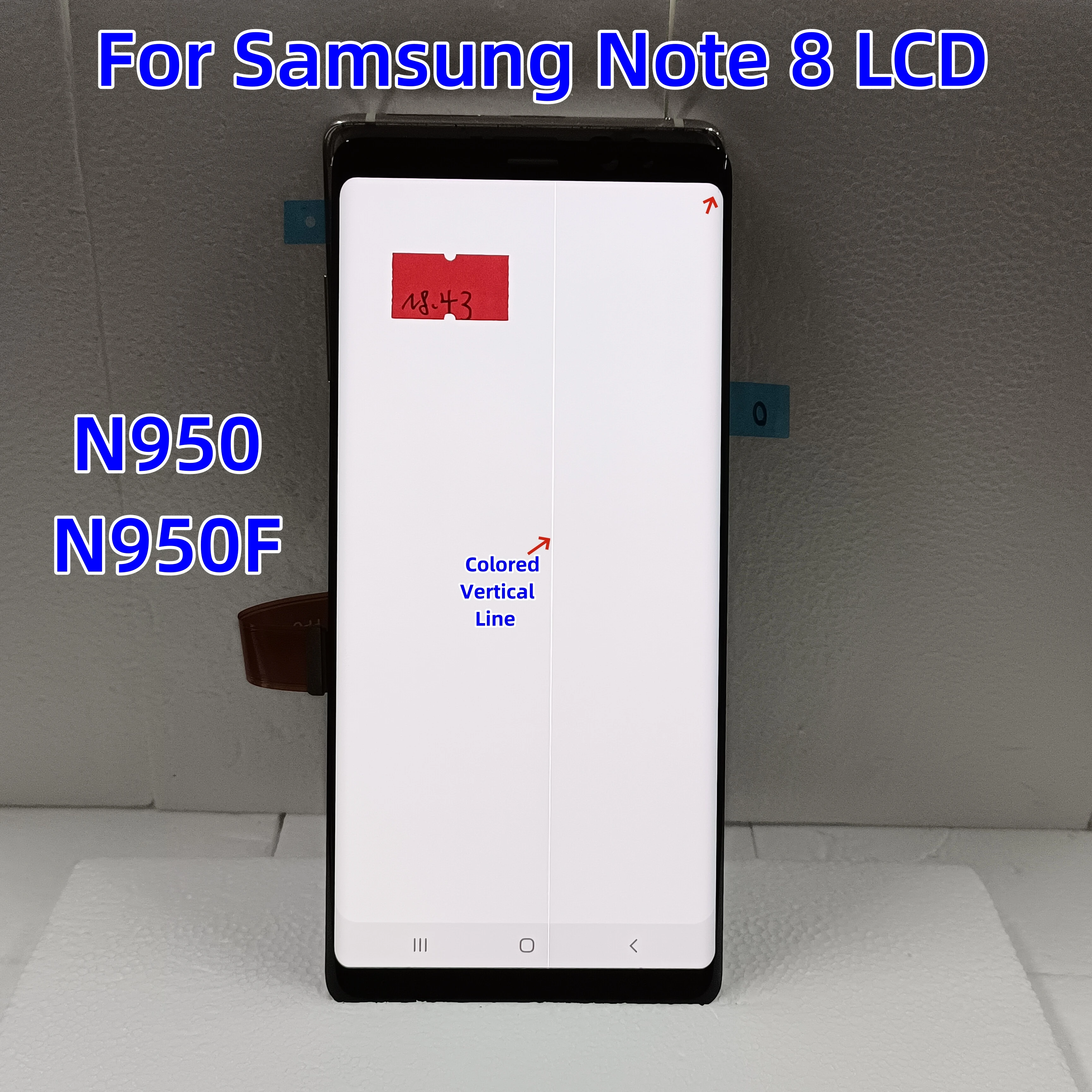 

100% работает для Samsung Galaxy Note 8 N950F Note 8 N950, ЖК-дисплей с сенсорным экраном, замена дигитайзера, с дефектом