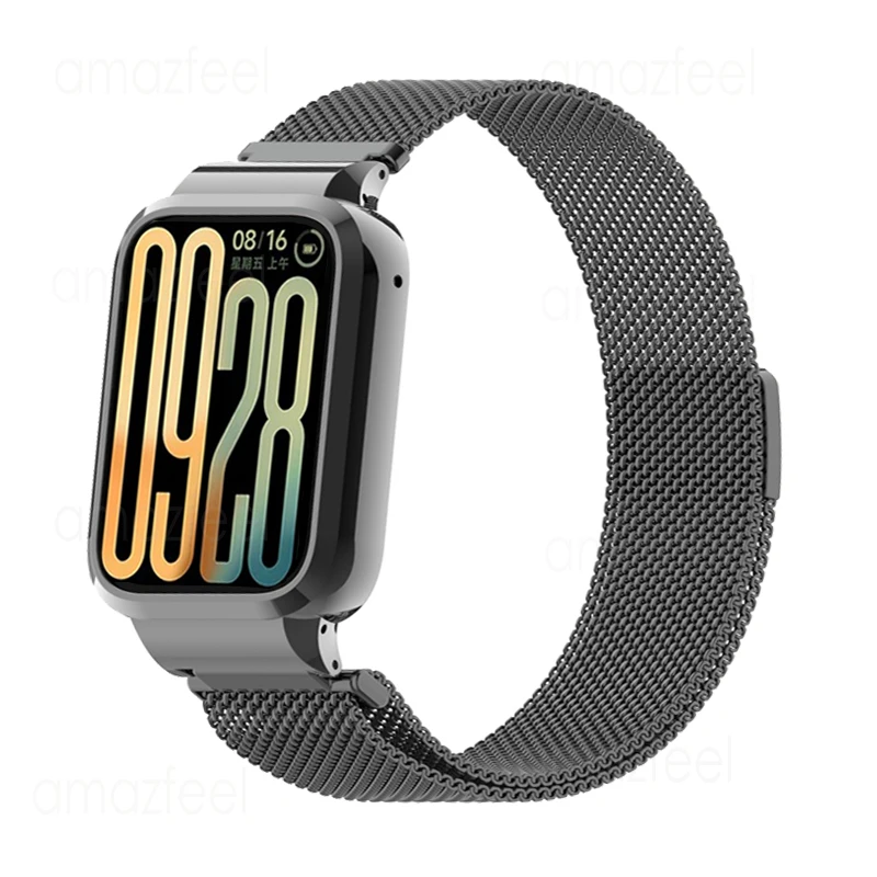 สําหรับMi Band 9 Proสายแม่เหล็กโลหะสําหรับXiaomi Smart Band 9 Proสายรัดข้อมือสําหรับXiaomi Band 9 Proสร้อยข้อมือ