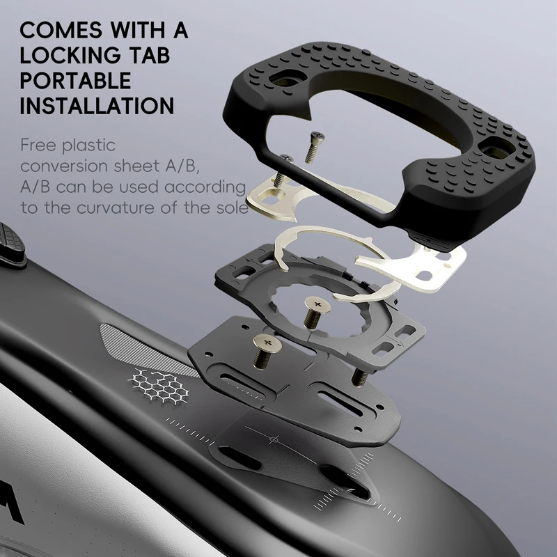 202g Lightweight 3-Bearing Clipless Bicycle Pedals Lollipop Shape Road Bike Pedals With Anti-Slip Structure Cycling Parts