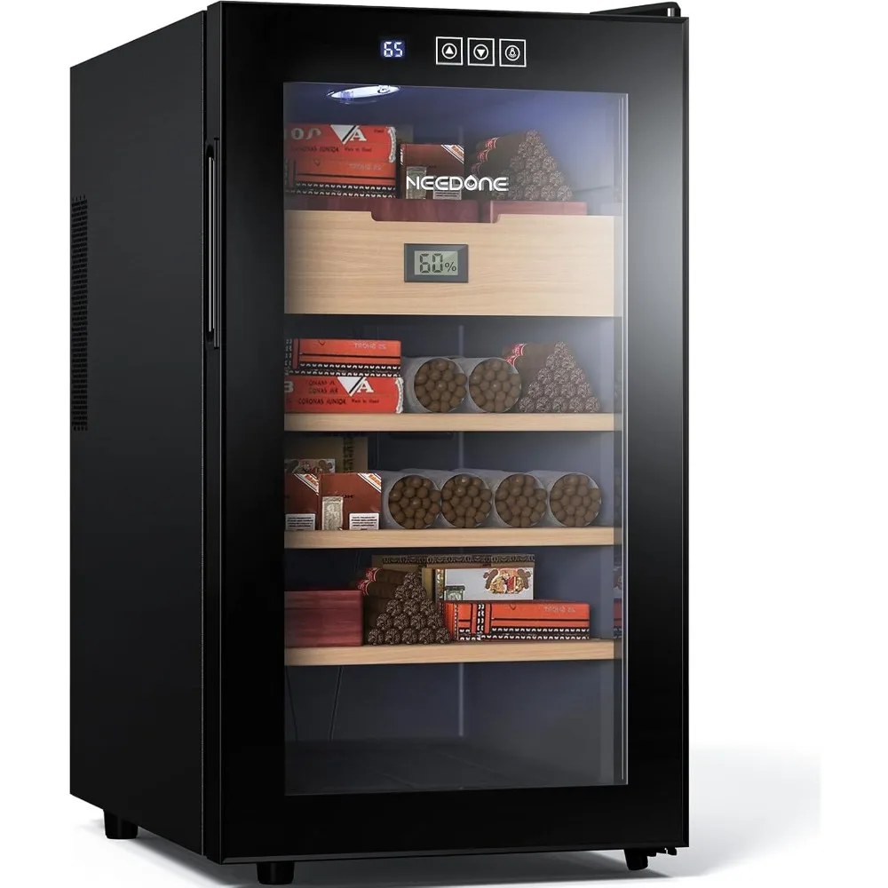 

NEEDONE Cigar Humidor 48L with Heating and Cooling Temperature Control System, Quiet Thermostatic Electric Cooler Cabinet for 35