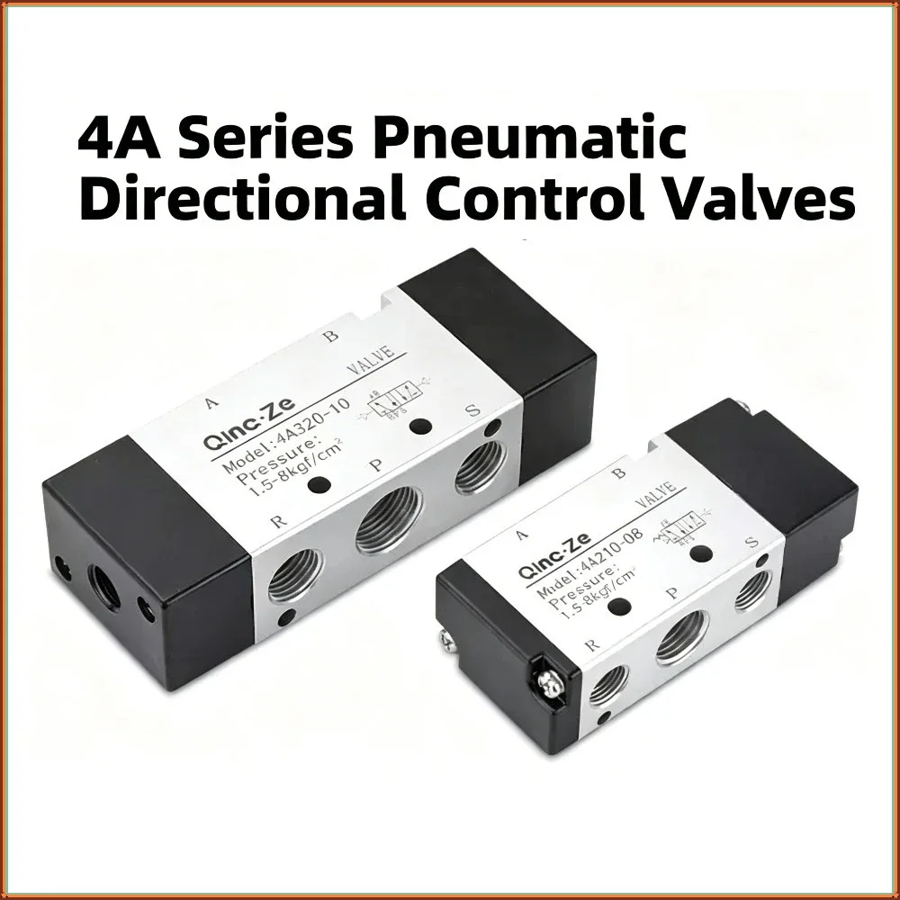 

Two Position Five Way Air Control Valve 4A110-M5 4A220-08 4A110-06 4A320-10 4A420-150 Air Control Directional Valve