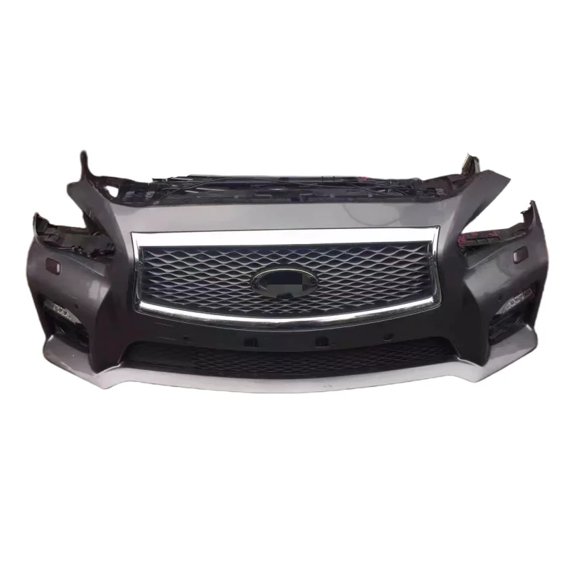 For Infiniti QX50/QX60/QX70/QX80 Car Bumper Assembly with Radiator Headlights Grille Fender Hood Radar Sensor Plastic Used Item