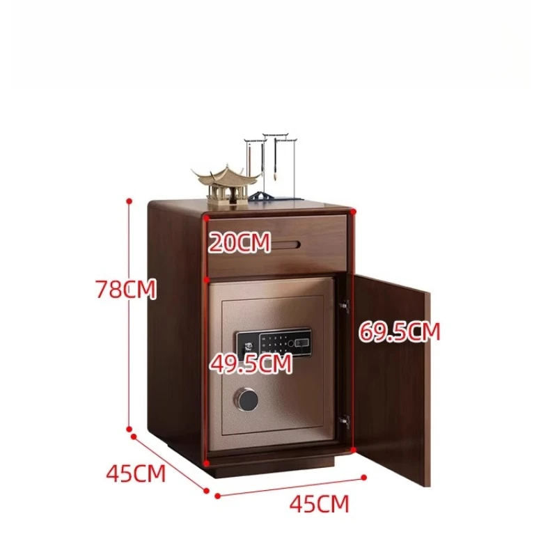 

Прикроватный сейф из массива дерева, встроенный бытовой простой многофункциональный противоугонный скрытый сейф