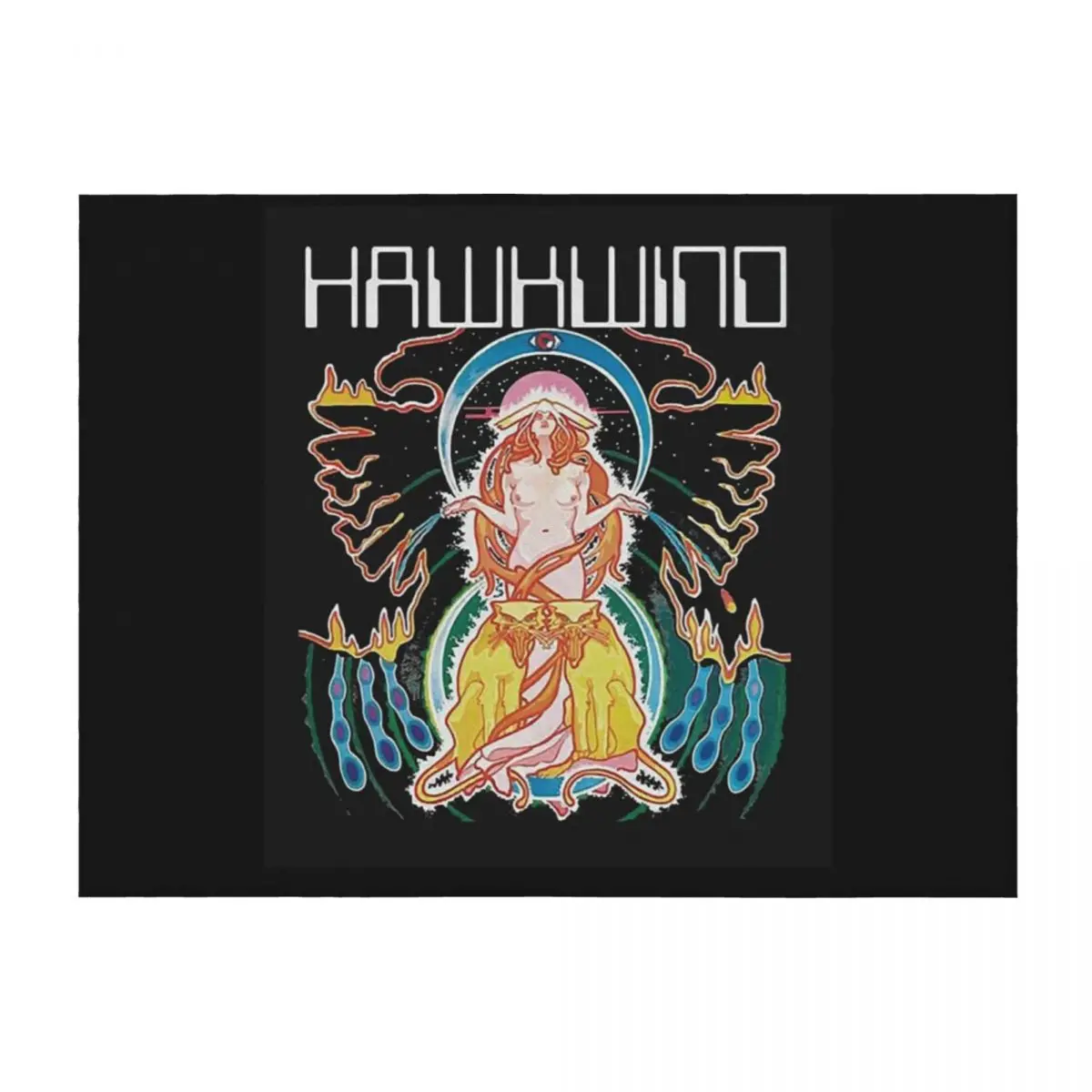 

Hawkwind Logo Throw Blanket Plush Bed Soft decorative Blankets