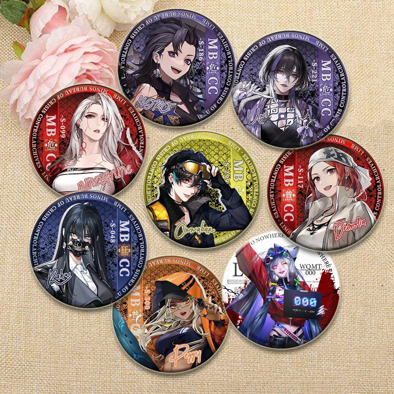 Juego Anime Path To Nowhere 32/44/58mm alfileres de botón simples broches de diseño a presión adorno elegante diario insignia bolsa Accesorios