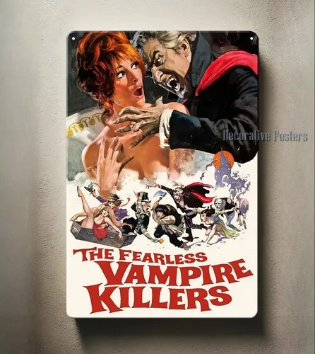 The Fearless Vampire Killers Movie Metal Poster - Collectable Tin Sign -