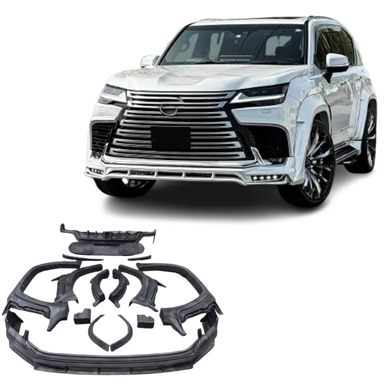 High Quality 2013-2015 GS Wide Body Kit Front Rear Bumper Spoiler Wing Hood Fender Modification Accessories
