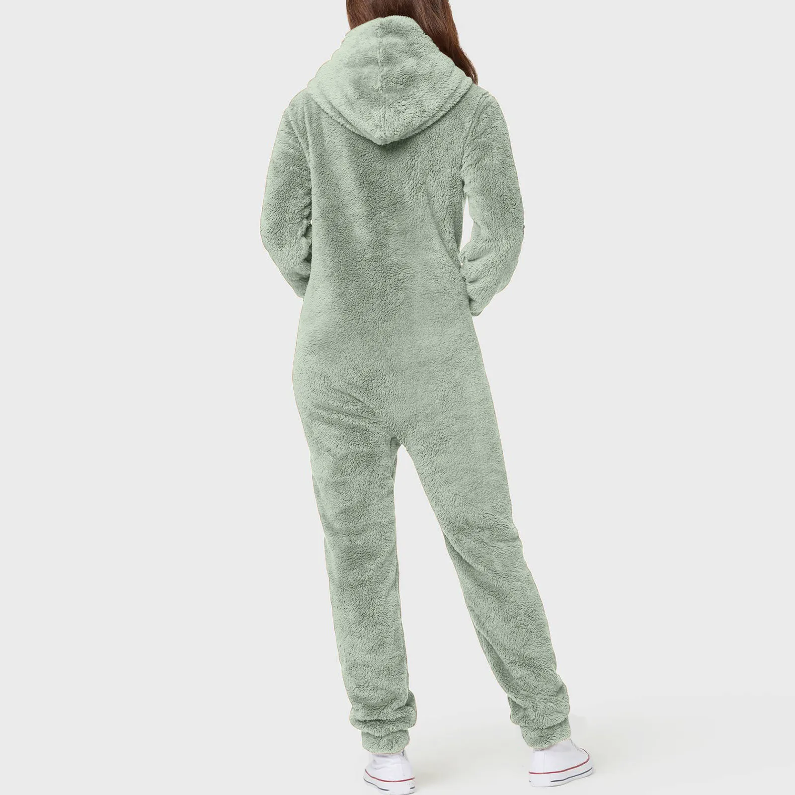 Winter Warm Pyjamas Women Onesies Fluffy Fleece Jumpsuits Sleepwear Overall Plus Size Hood Sets Pajamas Onesie For Women Adult