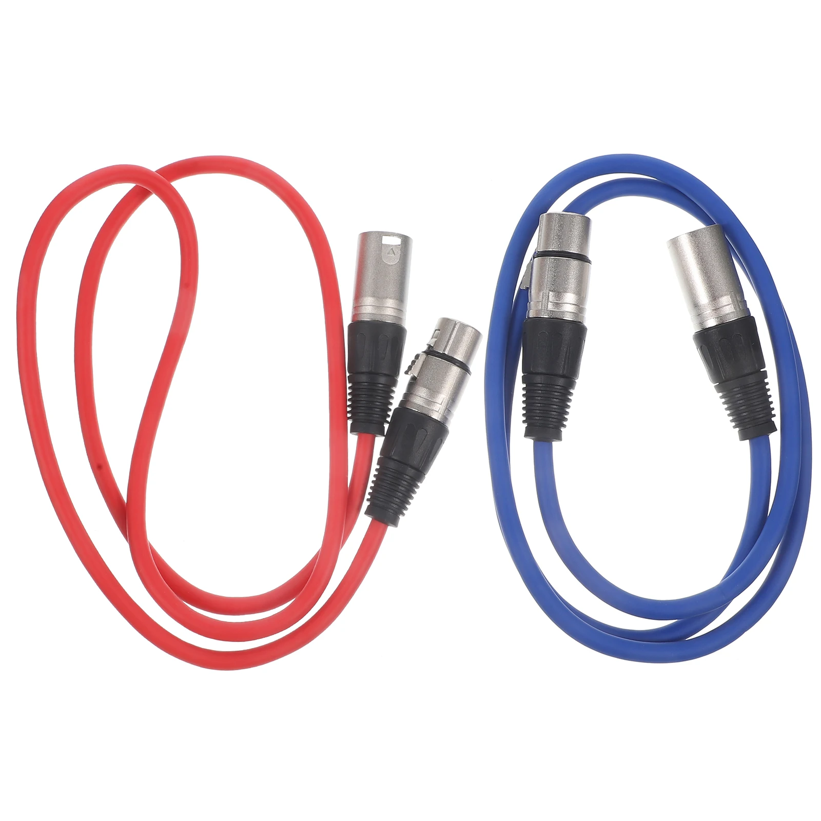 

2 Pcs Microphone Audio Line Cable Wire Cables Balanced with Patch Male to Female