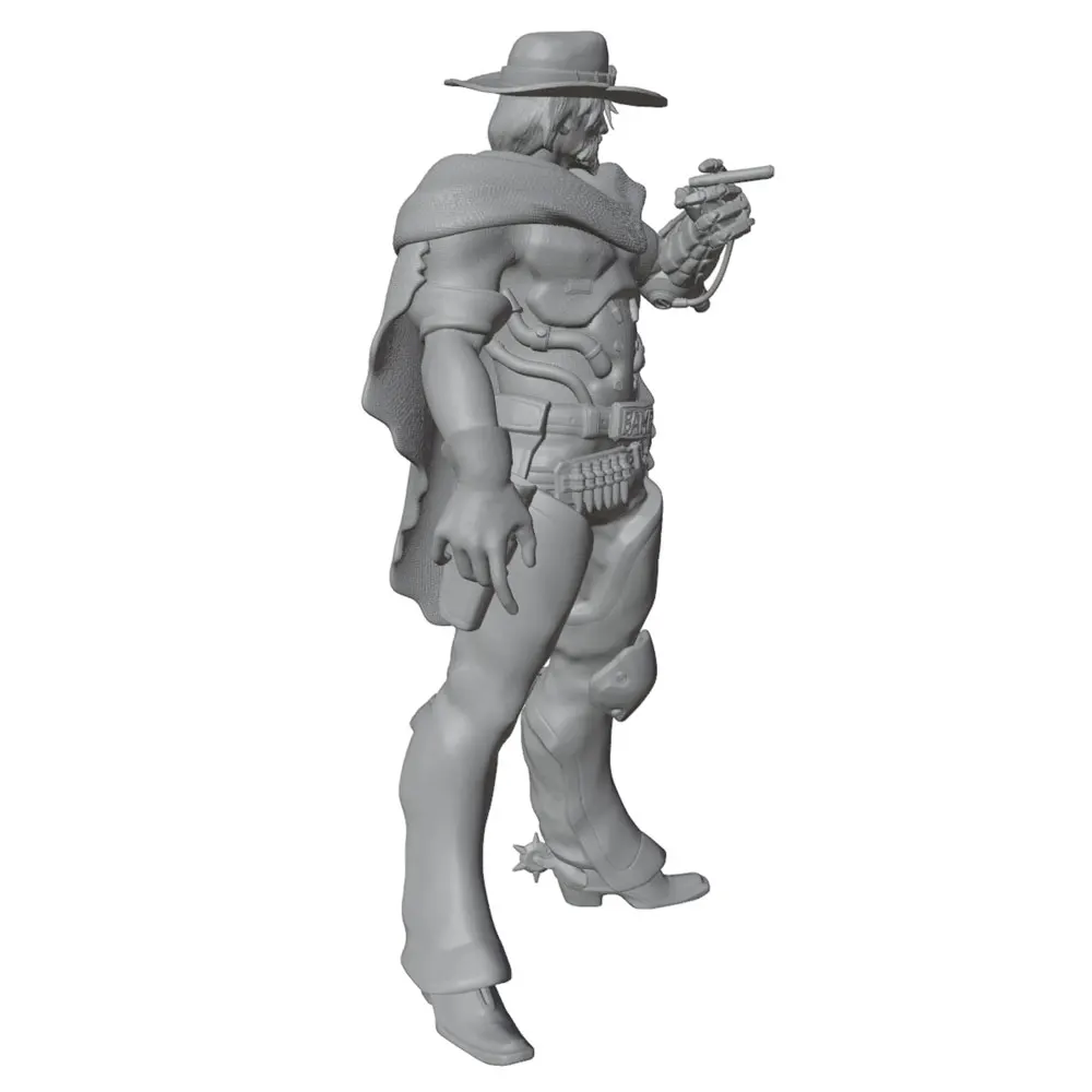 Figura miniatura resina vaquero 1/24 sin pintar 75 mm coleccionismo - imagen 2