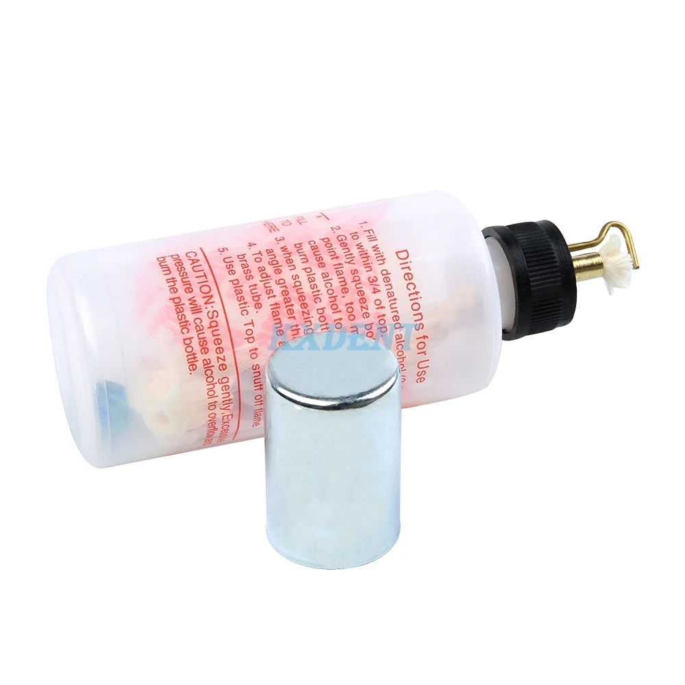 1pcs Dental Alcohol Bottle Burner Dental Empty Plastic Torch Bottle Chemical Wax Type Alcohol Lamp Dentistry Lab Supplies