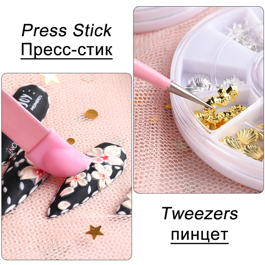 Doppelseitige Nagel Pinzette Silikon Drücken Stick Falsche Eyelashe Nagel Clip Make-Up-Tool Aufkleber Strass Nagel Ausrüstung SASN01-02