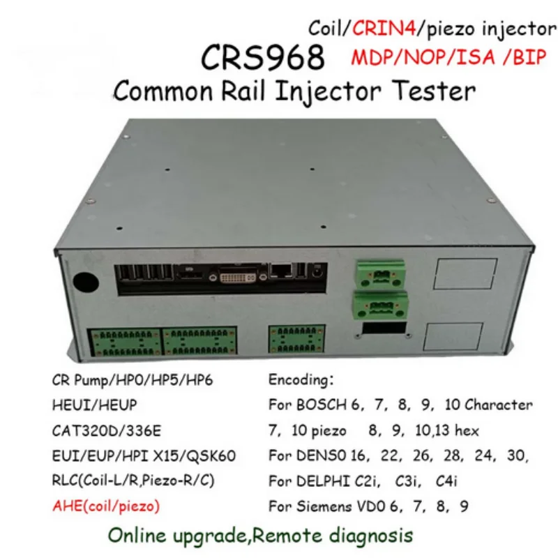 

CRS968 Common Rail Injector Test With QR IQA For Bosch CAT HEUI EUI Denso EDC Pump Common Rail Software Controller Tester