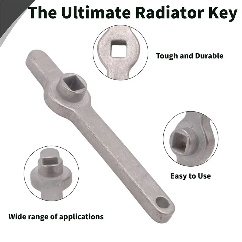 Most-The Ultimate Radiator Key, Premium Stainless Steel Plumbing Tools, Air Outlet Handle Bleed Valve Spanner,Save Costs
