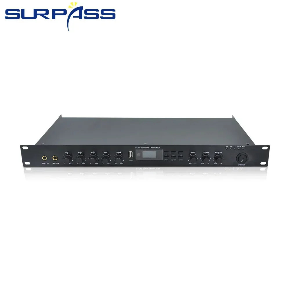 Home theater sound system 100V/70V/4-16 ohms amplifier PA System Built-in Class D Power Amplifier Audio Amp for School Shop Home