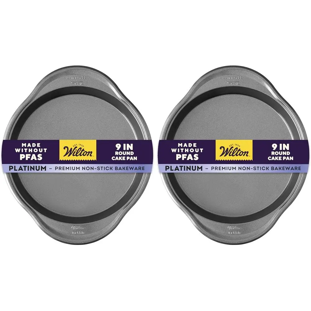 

Форма для выпечки Select Premium, круглая, 9 дюймов, с антипригарным покрытием, сталь, серебристая (упаковка из 2 шт.)