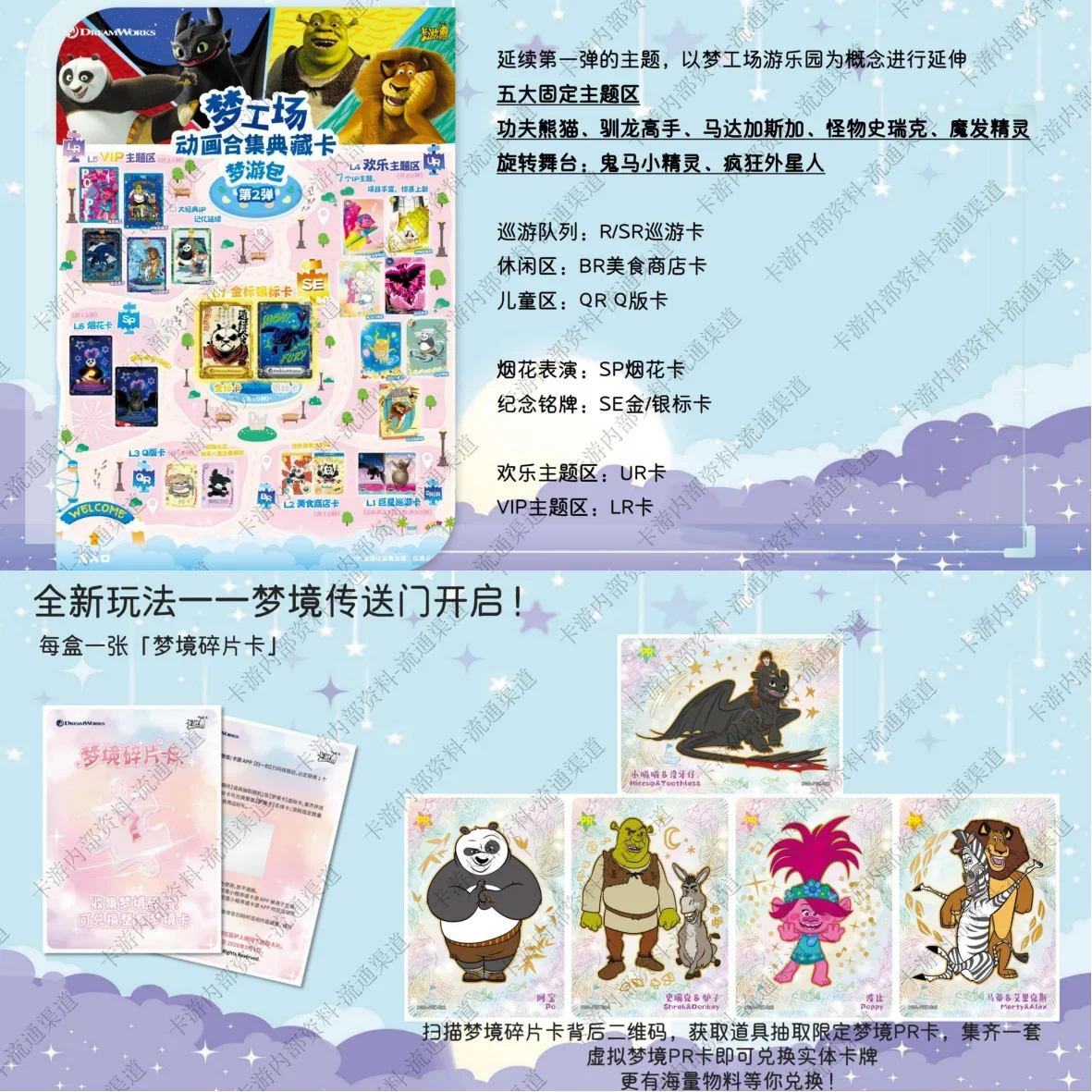 KAYOU DreamWorks Studios الرسوم المتحركة جمع بطاقة الكونغ فو باندا كيفية تدريب التنين الخاص بك البطاريق من مدغشقر بطاقات اللعب