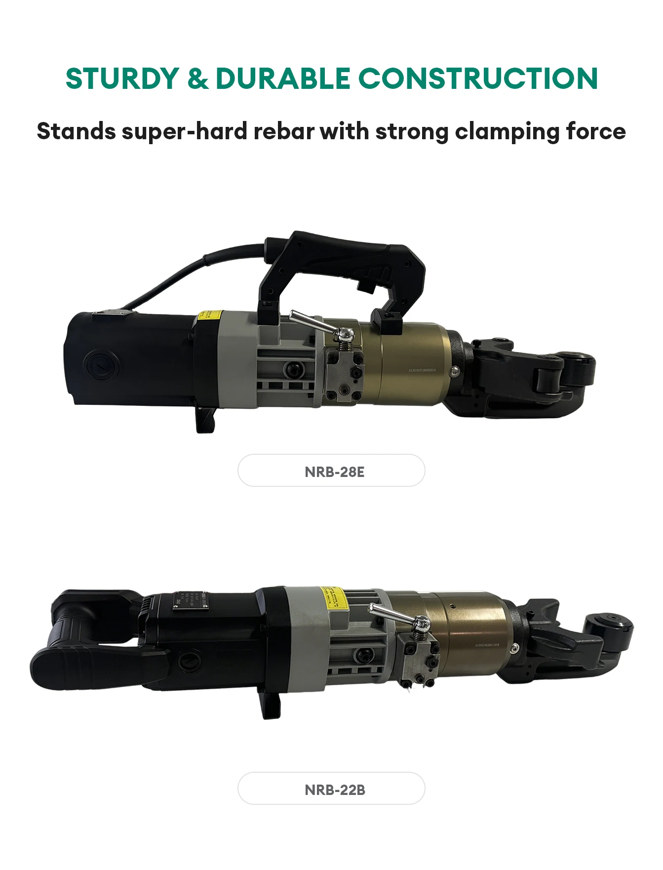 NRB-28E Portable Electric Rebar Bender 16-28mm 1800W 220V Handheld Steel Bar Bending Tool