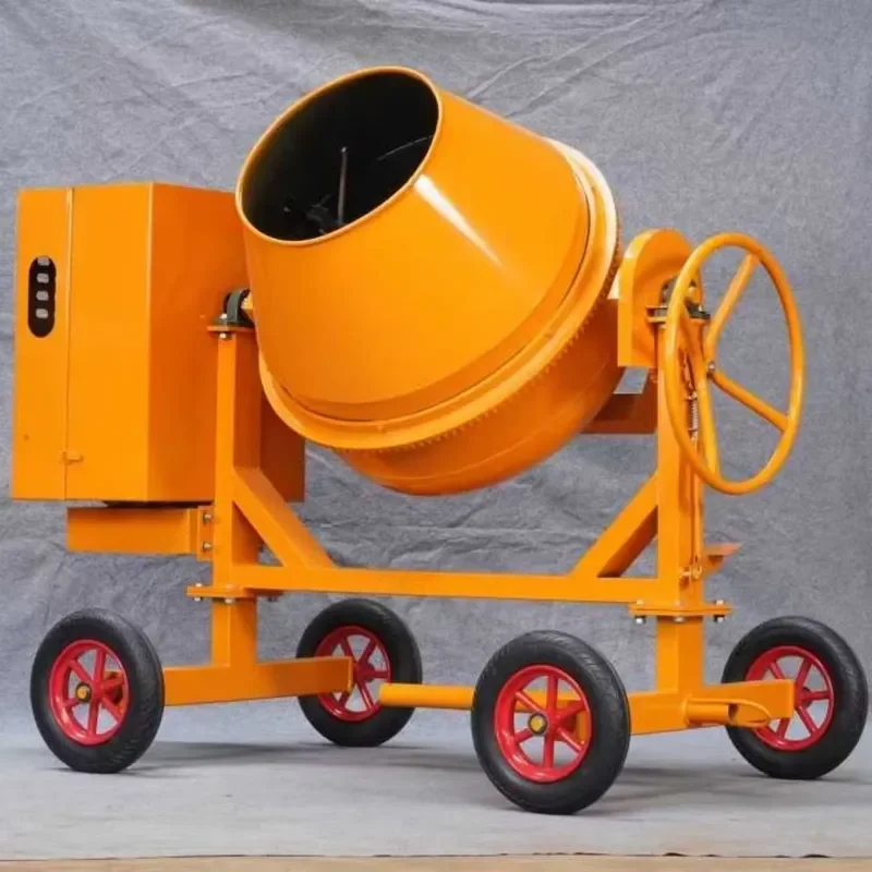 Portable Mixer Efficient Mortar Mixer Feed Seed Concrete Mixing Machine Diesel Engine Powered Mini Vertical Mud