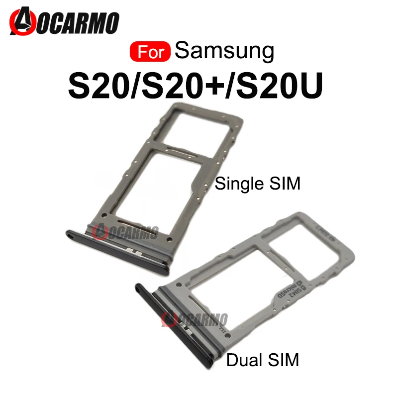 For Samsung Galaxy S20 Plus / S20U S20 Ultra Single &Dual SIM Card Sim Tray Slot Holder Replacement parts